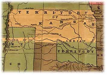 map of Kansas Territory